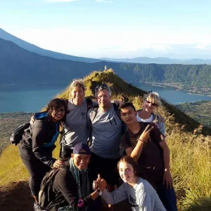 Sunrise volcano trekking at Mount Batur in Bali